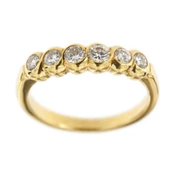 Bague rivière en diamant de 0,50 ct