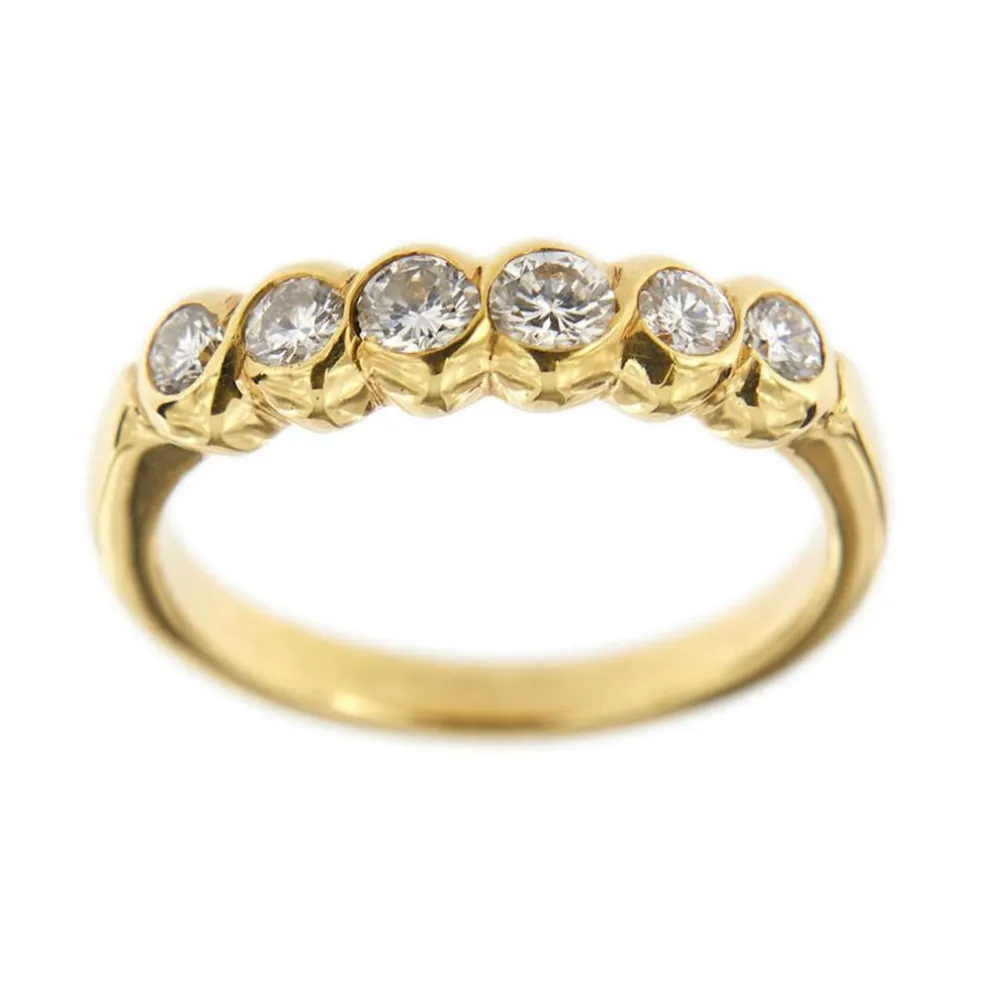 Bague rivière en diamant de 0,50 ct