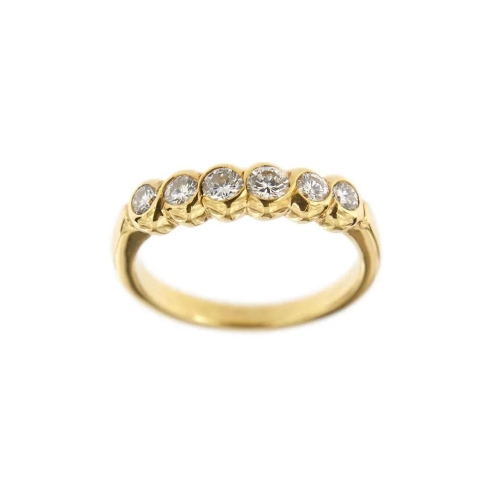 Bague rivière en diamant de 0,50 ct
