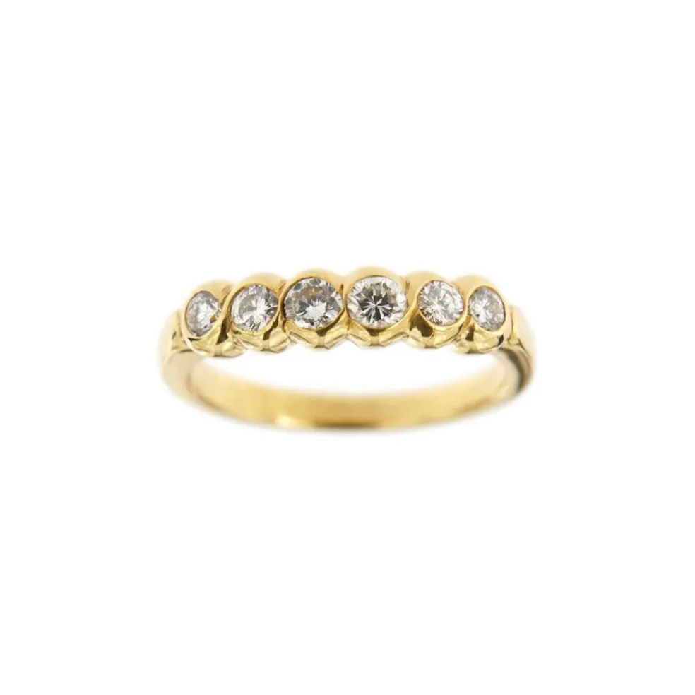 Bague rivière en diamant de 0,50 ct