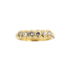 Bague rivière en diamant de 0,50 ct