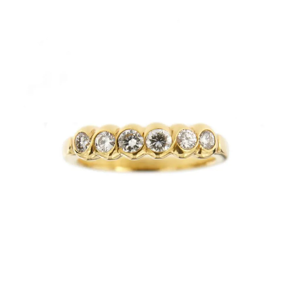 Bague rivière en diamant de 0,50 ct