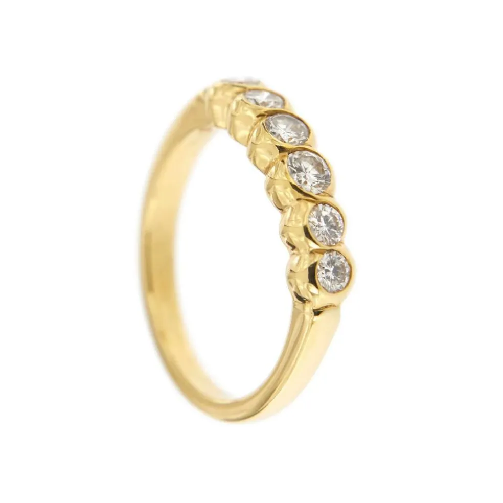 Bague rivière en diamant de 0,50 ct