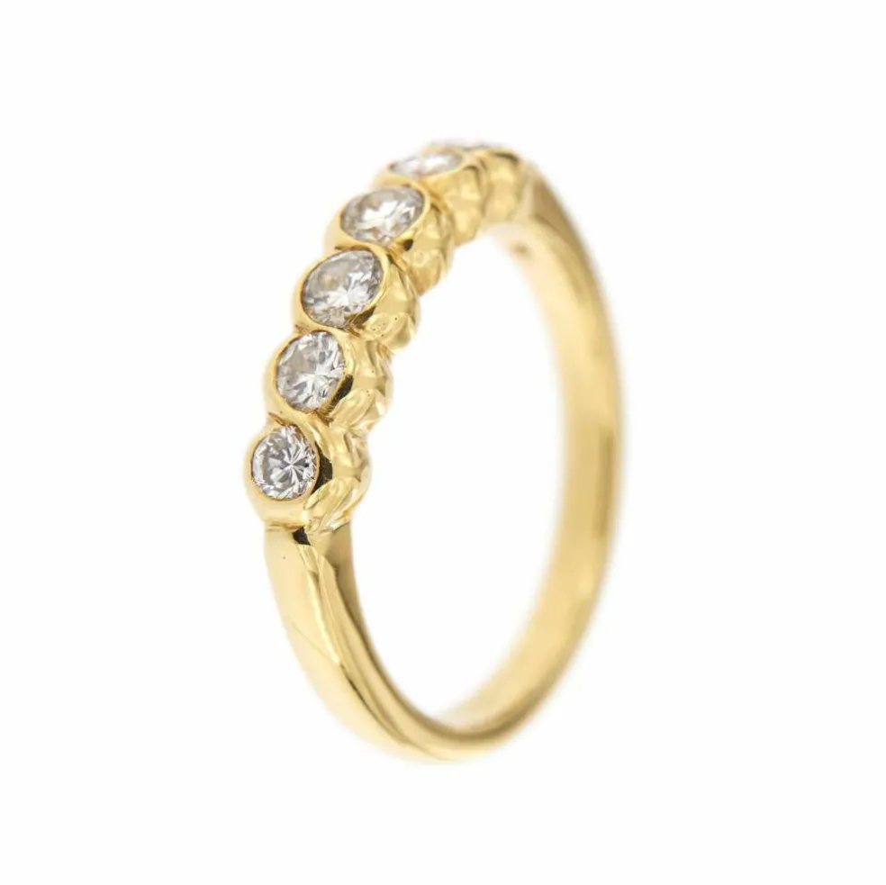 Bague rivière en diamant de 0,50 ct