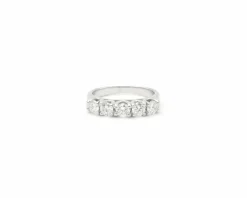 Bague Rivière en or blanc avec diamants 0,90 ct