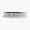 Bague rivière en or blanc avec diamants ct. 1,61