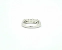 Bague rivière en or blanc 1,25 ct