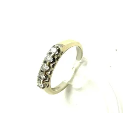 Bague Rivière en or blanc et diamants