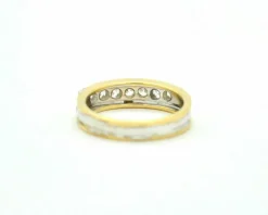 Bague Rivière Recarlo en or blanc et jaune