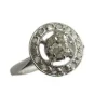 Bague ronde Art Déco diamants