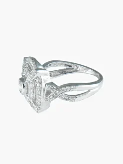 Bague Ronde Double entourage Diamants