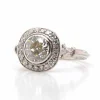 Bague ronde Platine Diamant