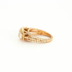 Bague Royale or rose et diamants