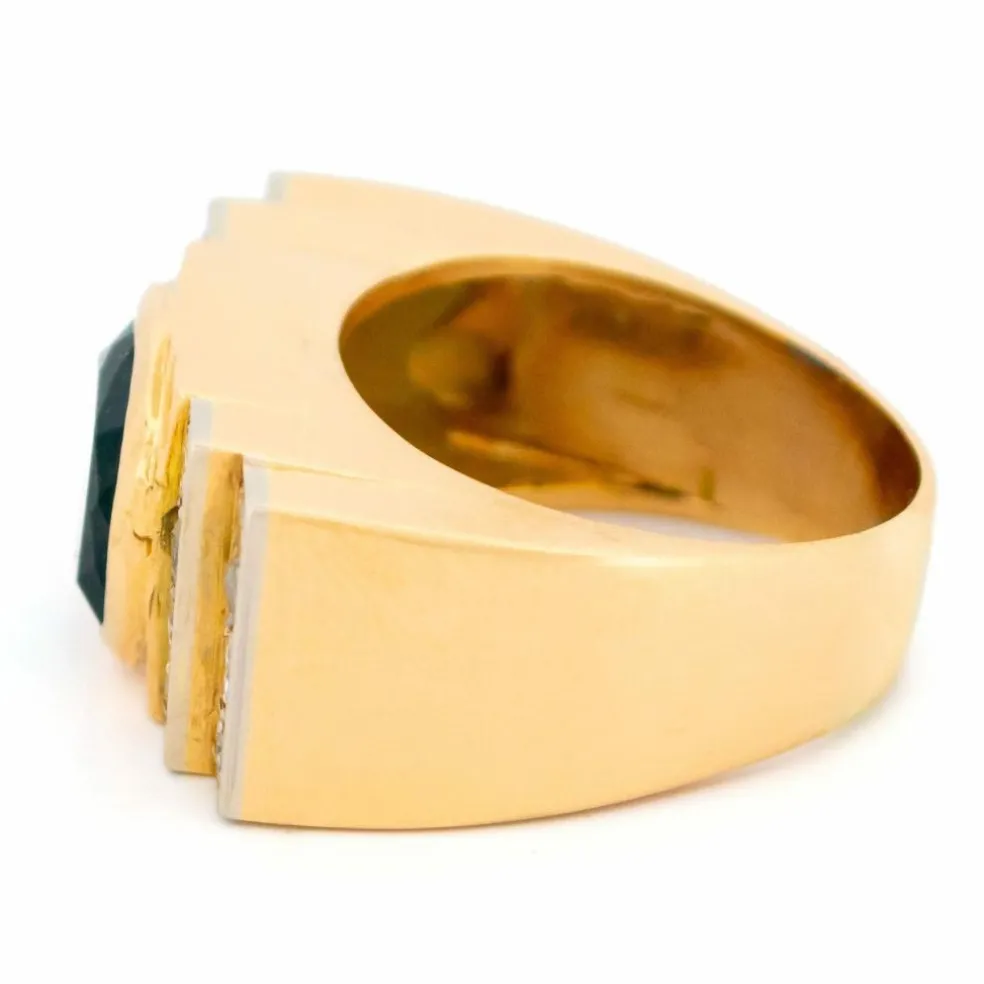 Bague Réservoir Saphir Diamant
