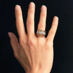 Bague rétro ancienne diamants
