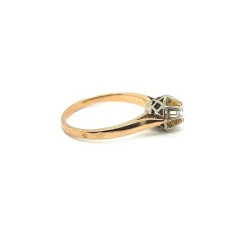 Bague Rétro Diamant Or