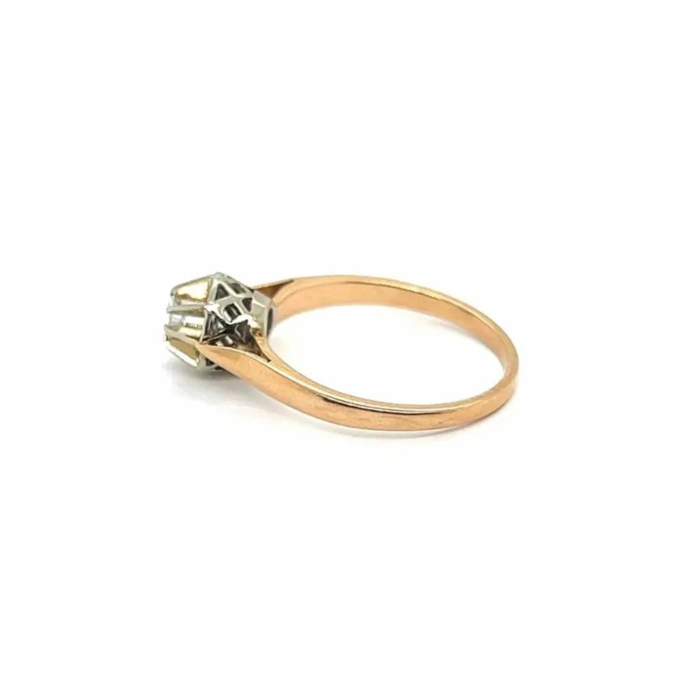 Bague Rétro Diamant Or