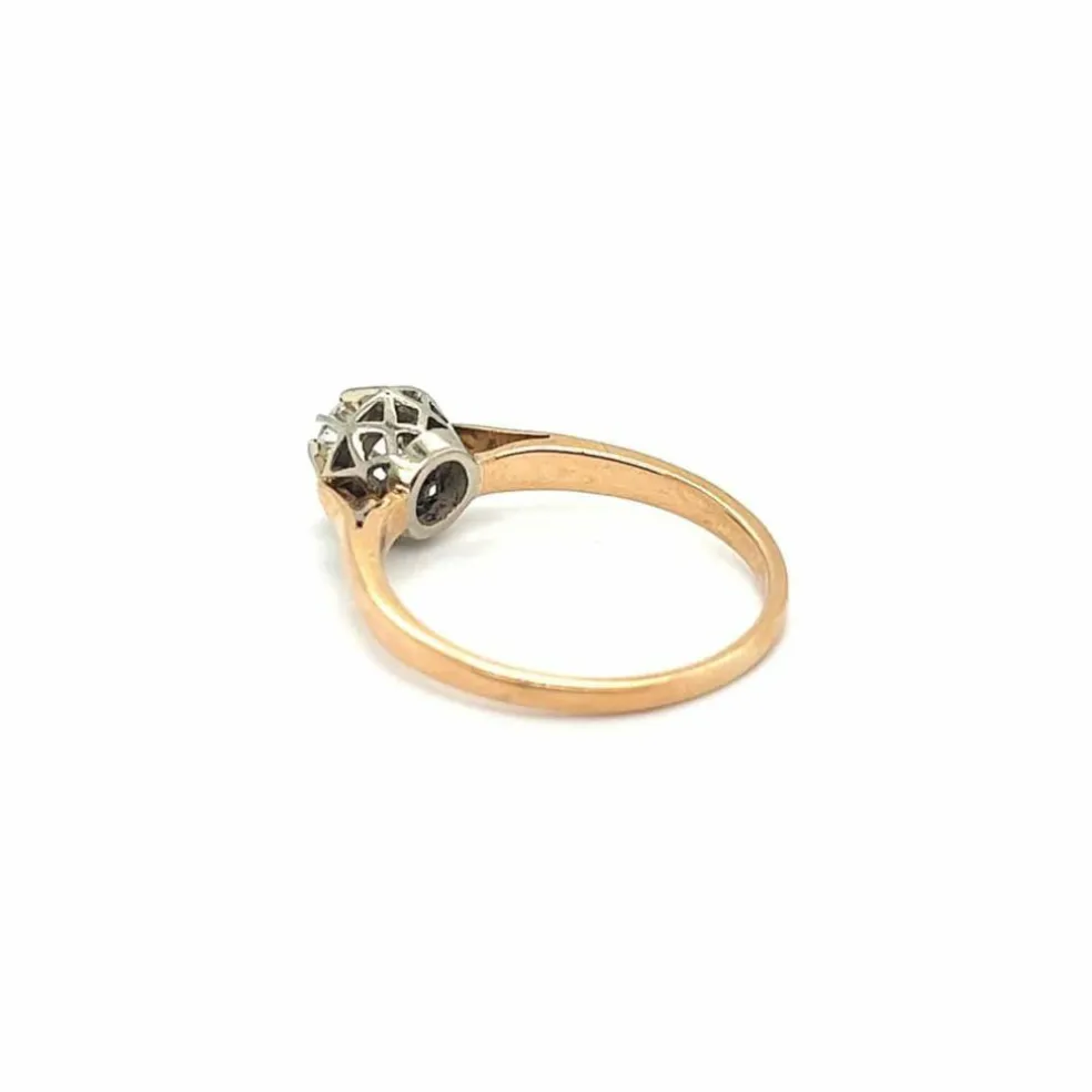 Bague Rétro Diamant Or