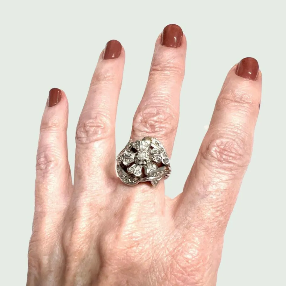 Bague Rétro Diamants