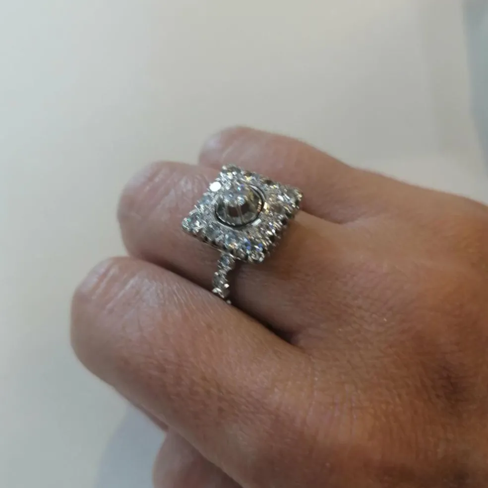 Bague Rétro diamants