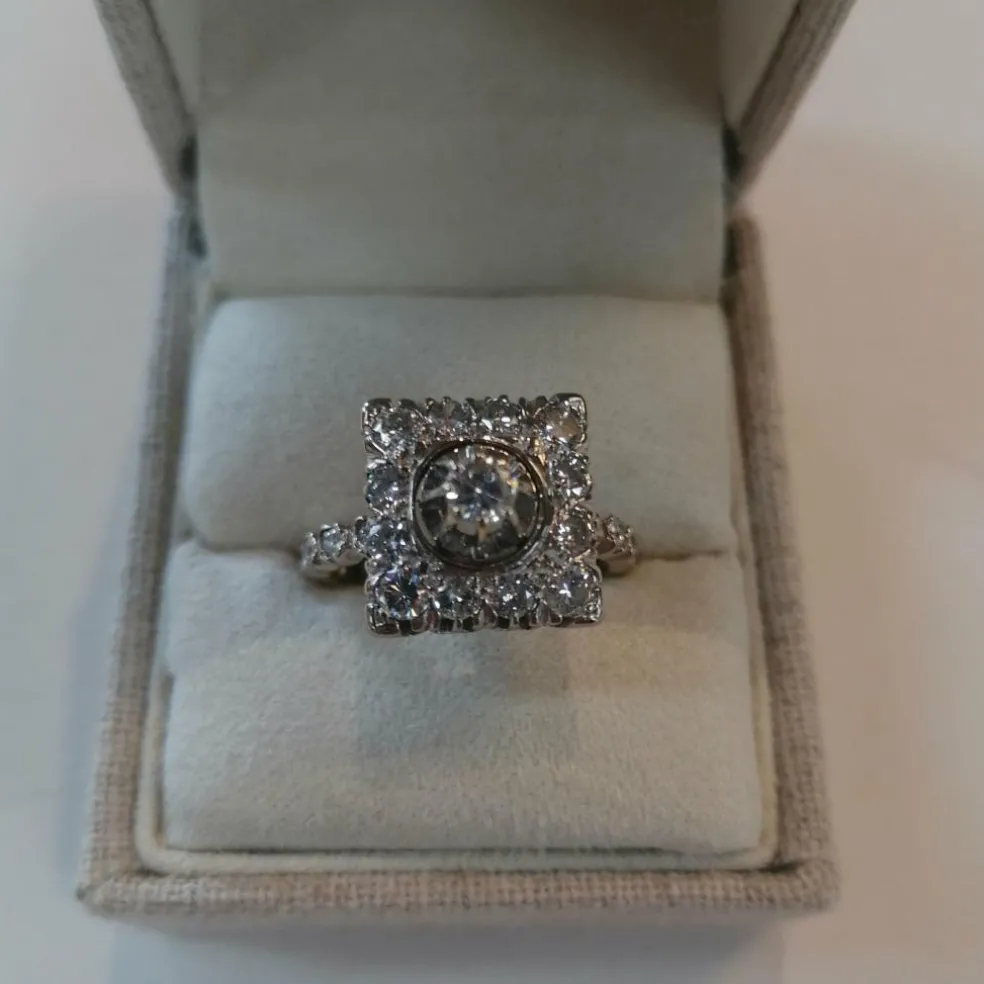 Bague Rétro diamants