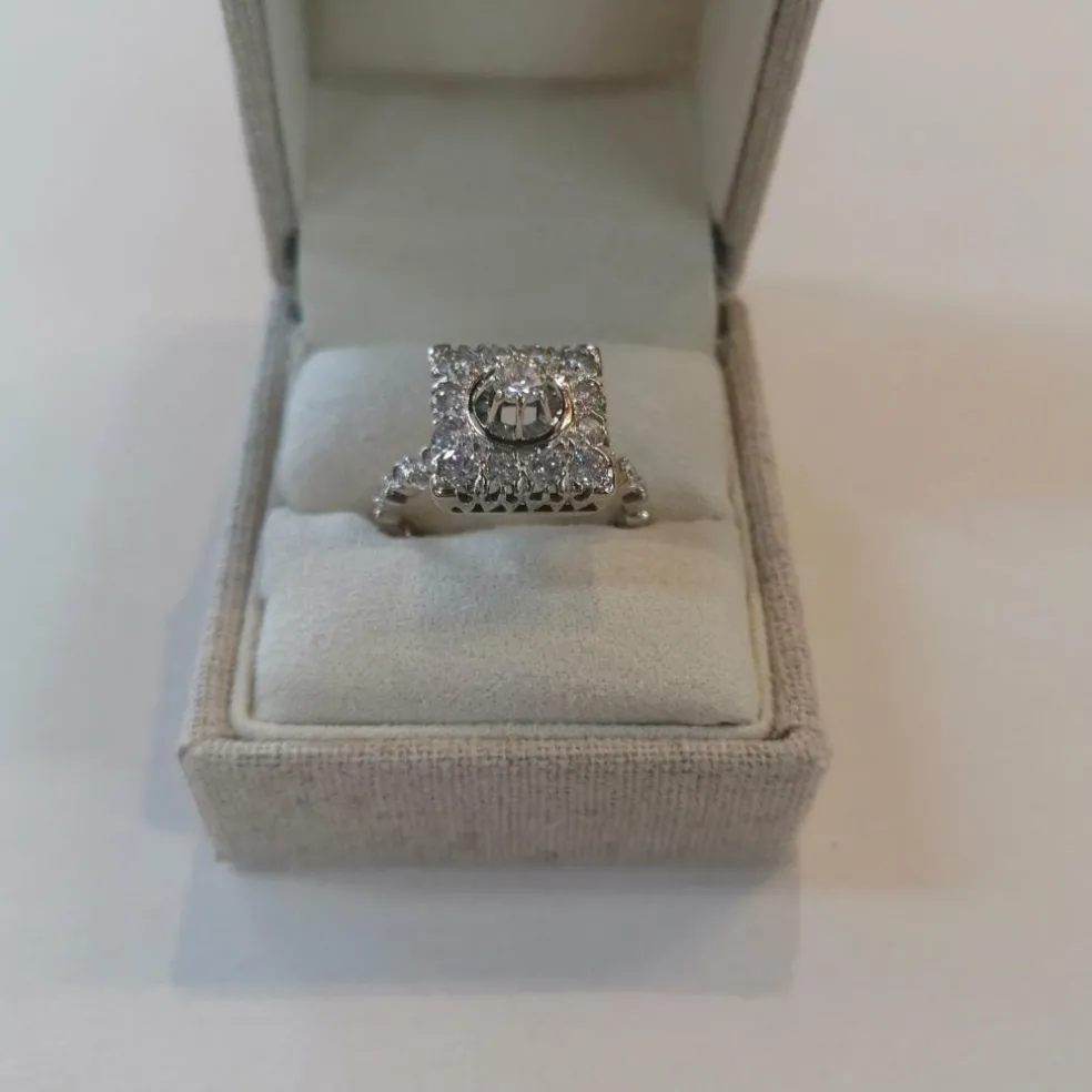 Bague Rétro diamants