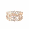 Bague ruban diamants or