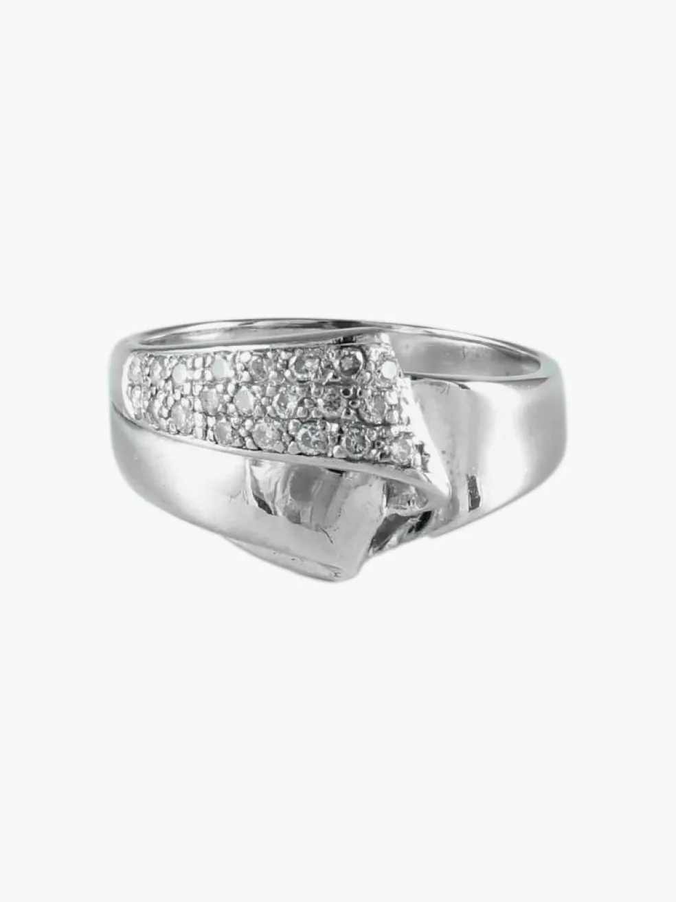 BAGUE "RUBAN" OR & DIAMANTS
