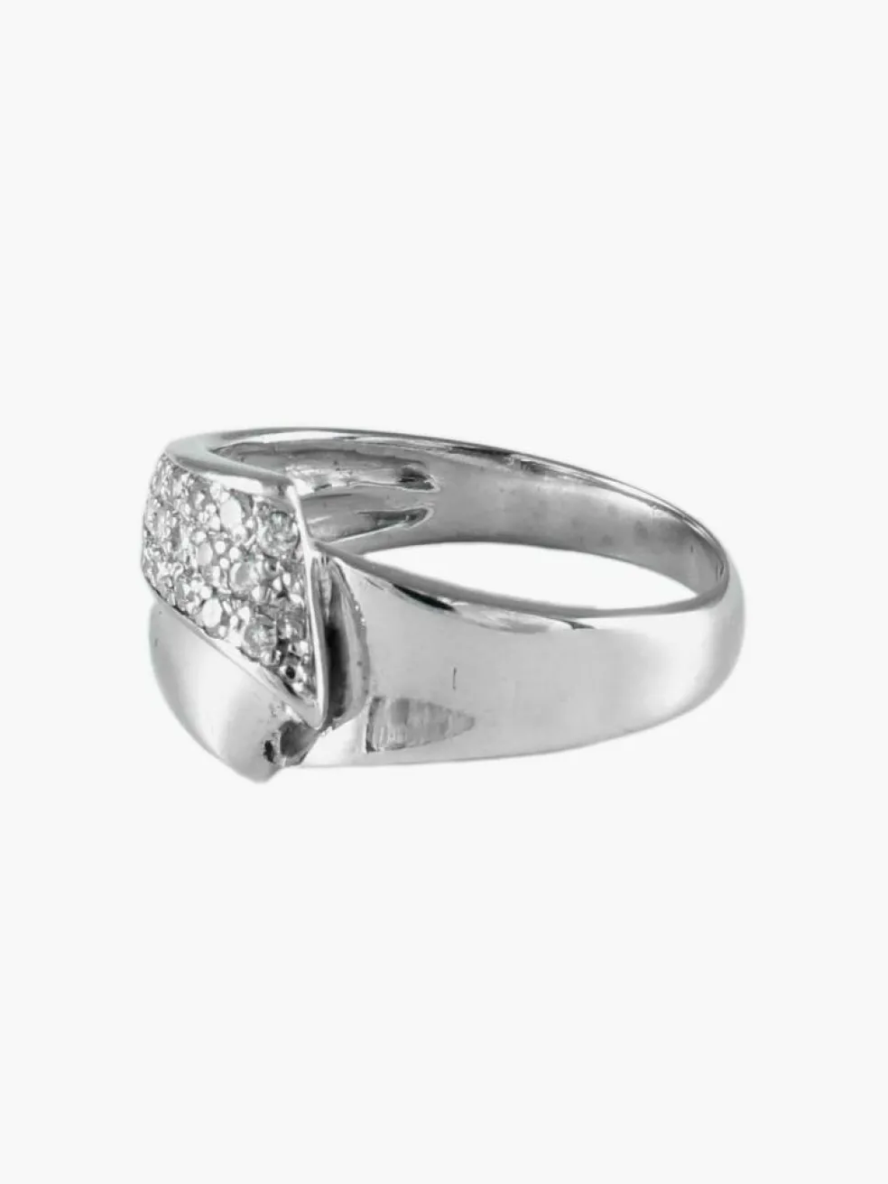 BAGUE "RUBAN" OR & DIAMANTS