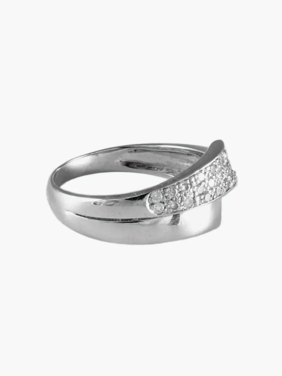 BAGUE "RUBAN" OR & DIAMANTS