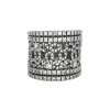Bague ruban or blanc et diamants
