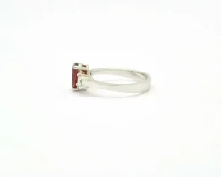 Bague rubellite et diamant