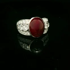Bague Rubis Cabochon