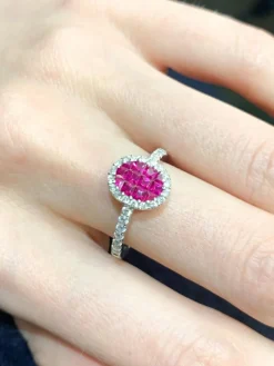 Bague Rubis calibrés