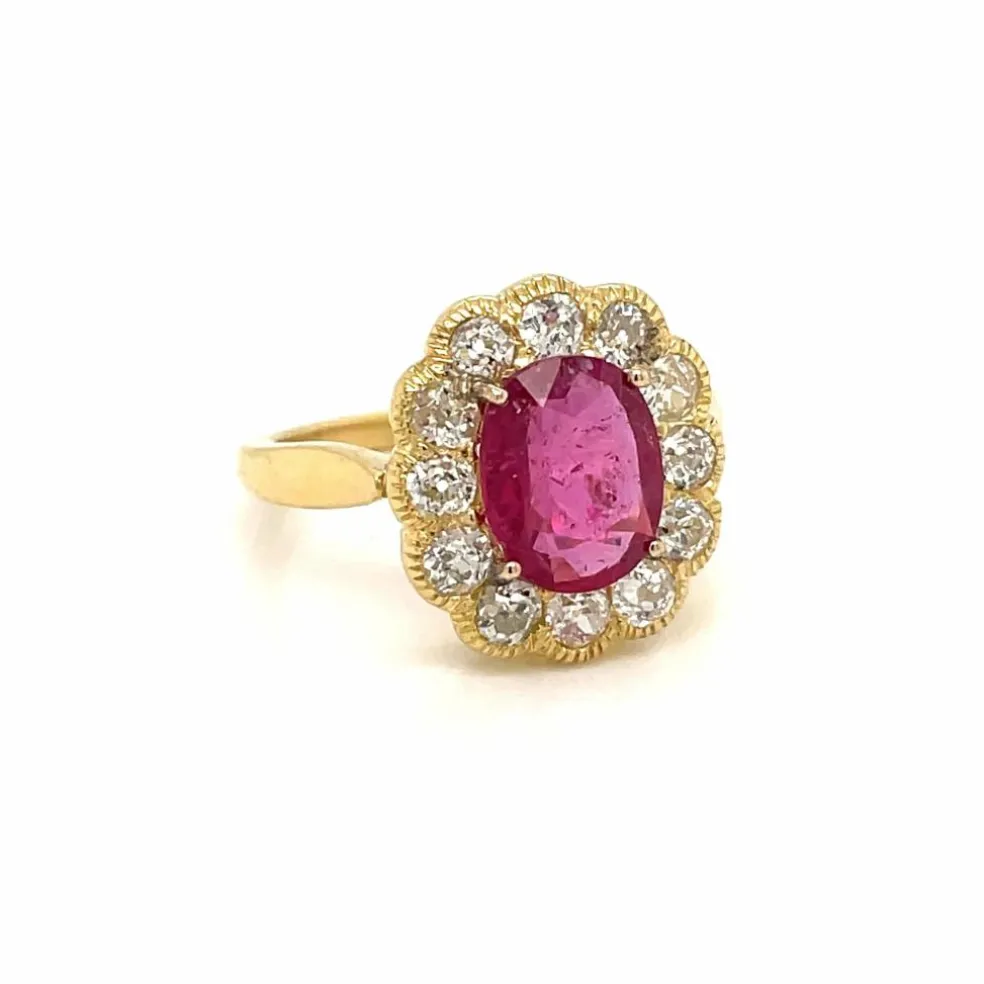Bague Rubis Diamant