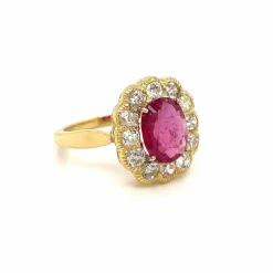 Bague Rubis Diamant