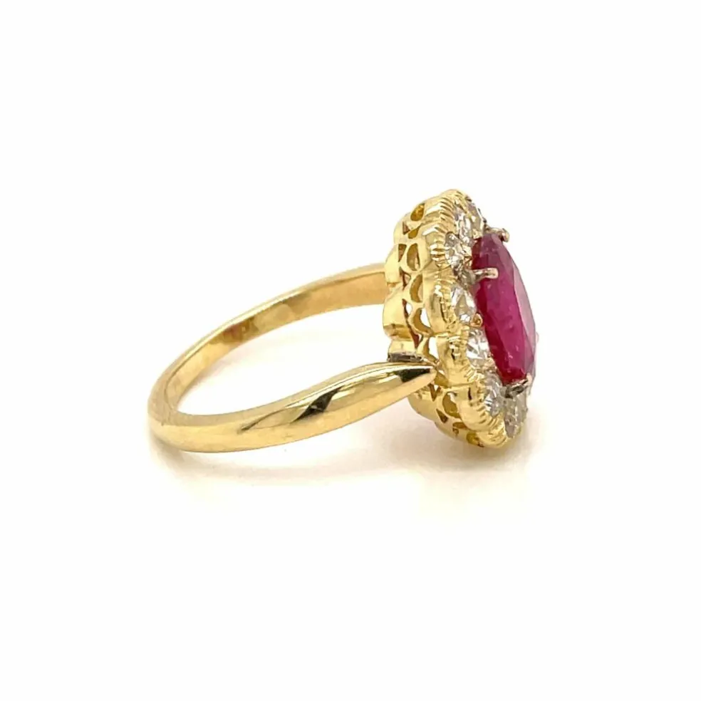 Bague Rubis Diamant
