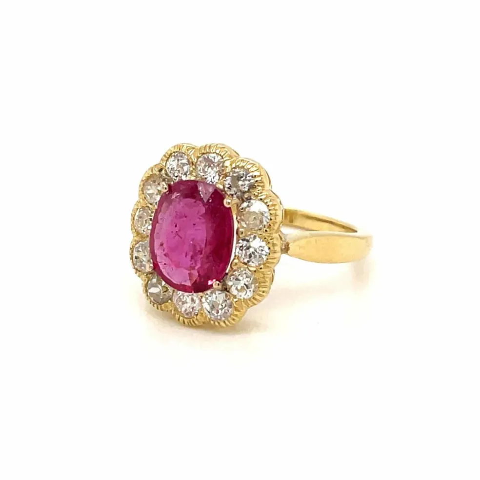 Bague Rubis Diamant