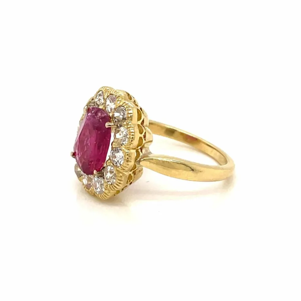 Bague Rubis Diamant