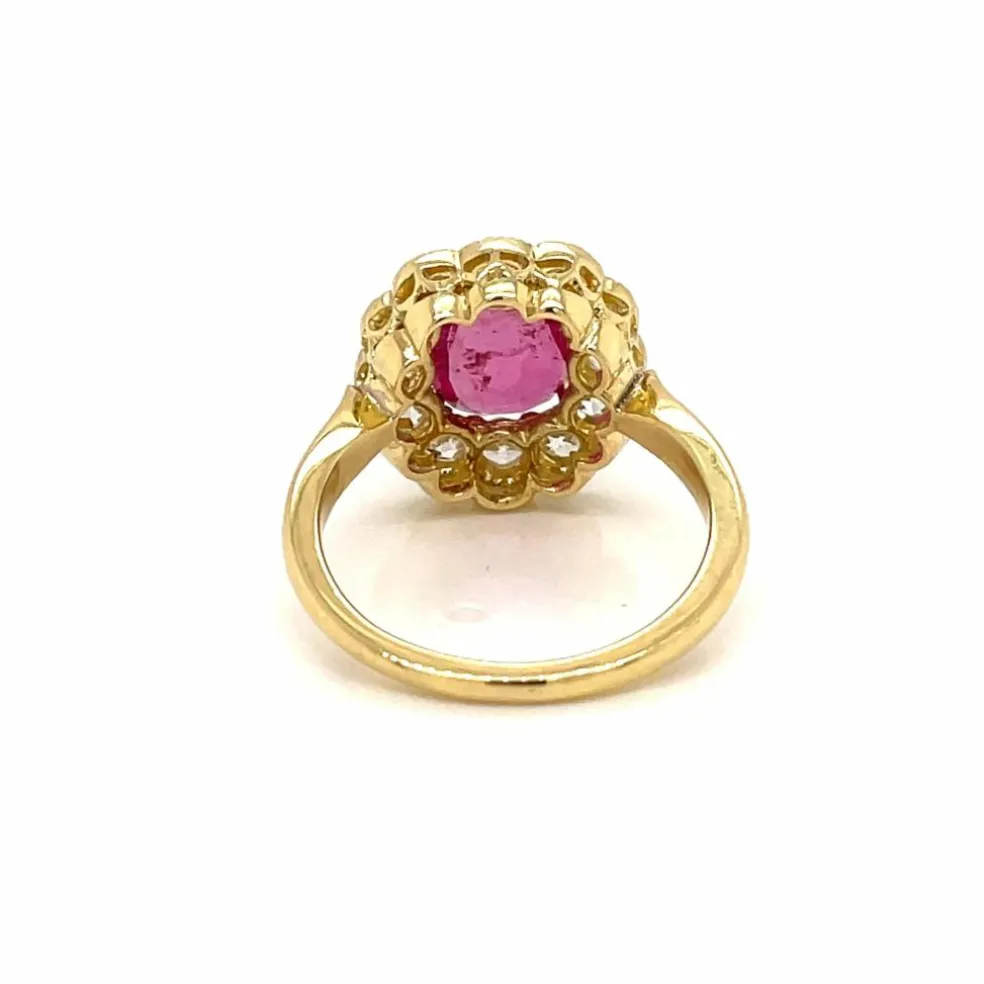 Bague Rubis Diamant