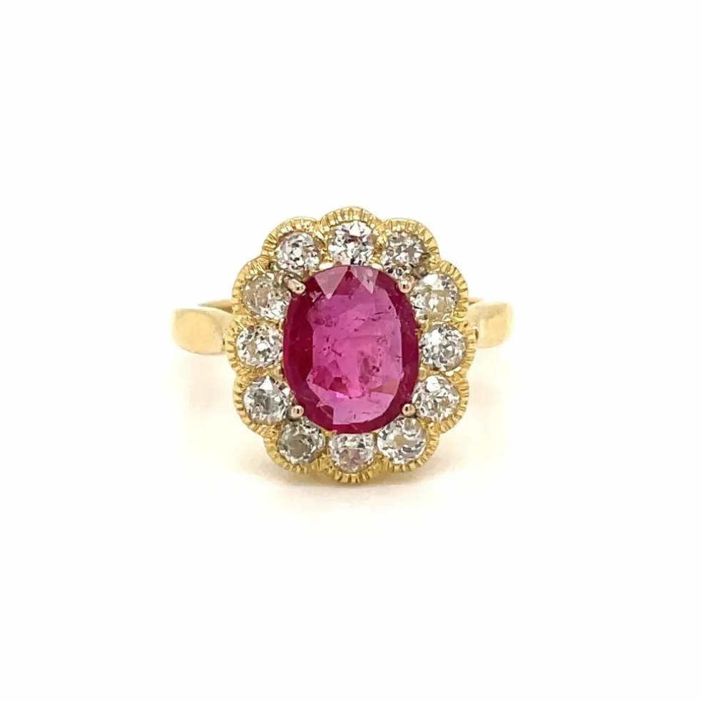 Bague Rubis Diamant