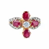 Bague Rubis Diamants