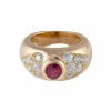 Bague Rubis Diamants