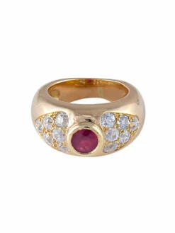 Bague Rubis Diamants