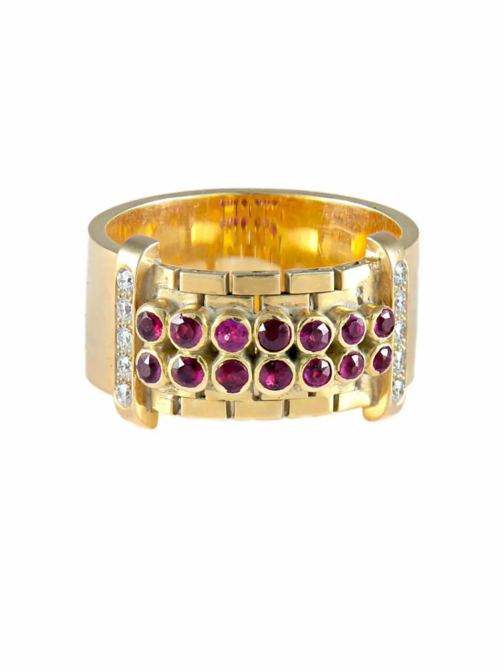 Bague Rubis Diamants
