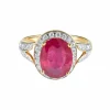 Bague Rubis Diamants