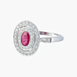 Bague Rubis Diamants