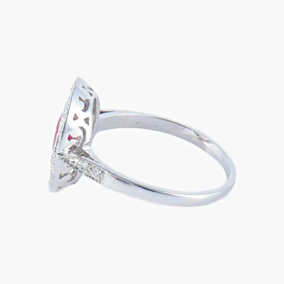 Bague Rubis Diamants