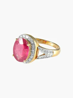 Bague Rubis Diamants