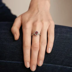Bague Rubis Diamants